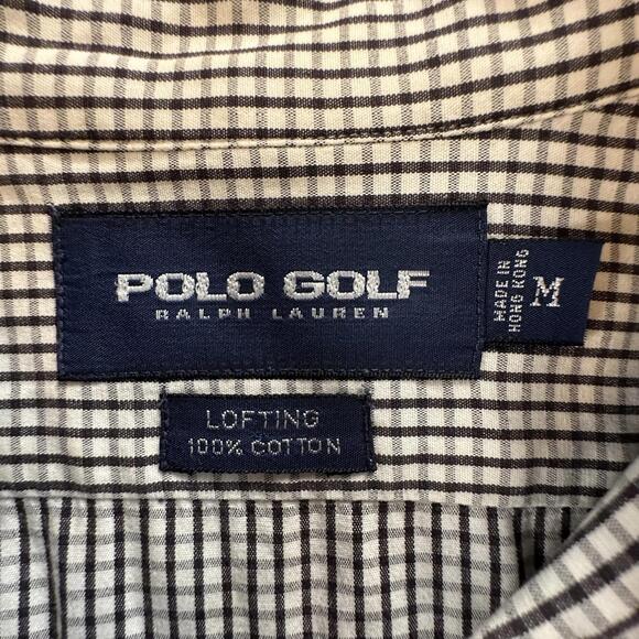 Polo Golf Ralph Lauren Classic Fit Checkered Long Sleeve Shirt - Size M Q-21 - Picture 2 of 6